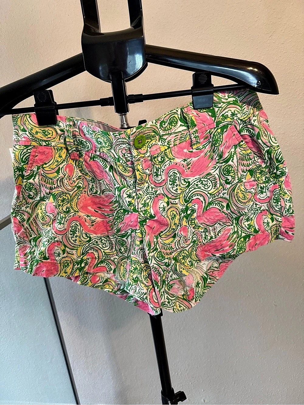 The Wally Walsh Paisley Cotton High Waist Shorts
